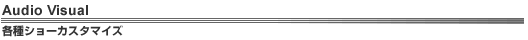 Audio Visual�@�e��V���[�J�X�^�}�C�Y