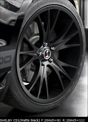 SHELBY CS1�iMatte black�j F:20inch�~9J  R:20inch�~11J