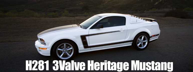 H281 3Valve Heritage Mustang weCW@}X^O@N[y@Ro[`u@XybN