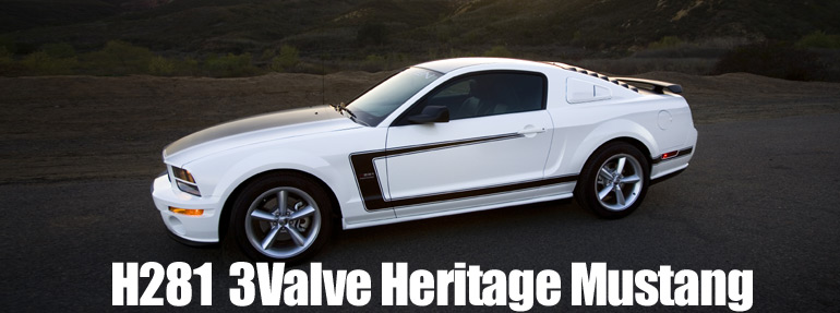 H281 3Valve Heritage Mustang �w���e�C�W�@�}�X�^���O�@�N�[�y�@�R���o�[�`�u���@�X�y�b�N